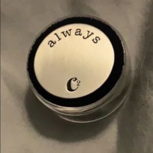 Origami owl large silver always locket window plate